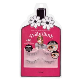 Dolly Wink Eyelash 32 Black, 2 Pairs (x1)