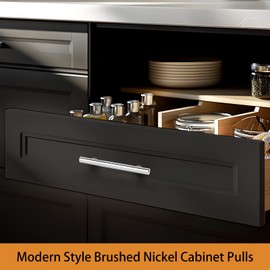 Probrico 5 Pack Polished Chrome Cabinet Handles 3-3/4 Inch Hole Centers, Kitchen Drawer Dresser Pulls T Bar Style, 6 Inch Length Cabinet Pulls for Kitchen Cupboard Bathroom Handles