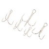 120PCS Treble Fishhooks Set High Carbon Steel High Strength Treble