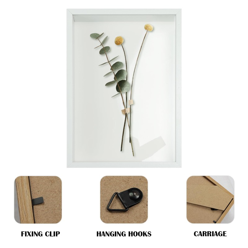 Box Frames White Picture Frame - 8X10 Deep Shadow Box