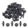 uxcell 20pcs 6.5mm Hole Plastic Push Type Rivet Fastener Door