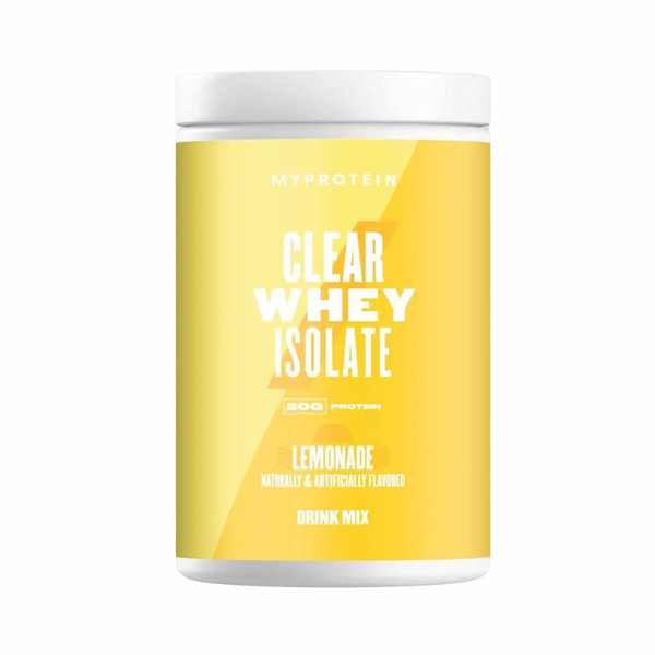Myprotein® - Clear Whey Isolate - Whey Protein Powder - Naturally Flavored Drink Mix - Daily Protein Intake for Superior Performance - Lemonade (20 Servings)