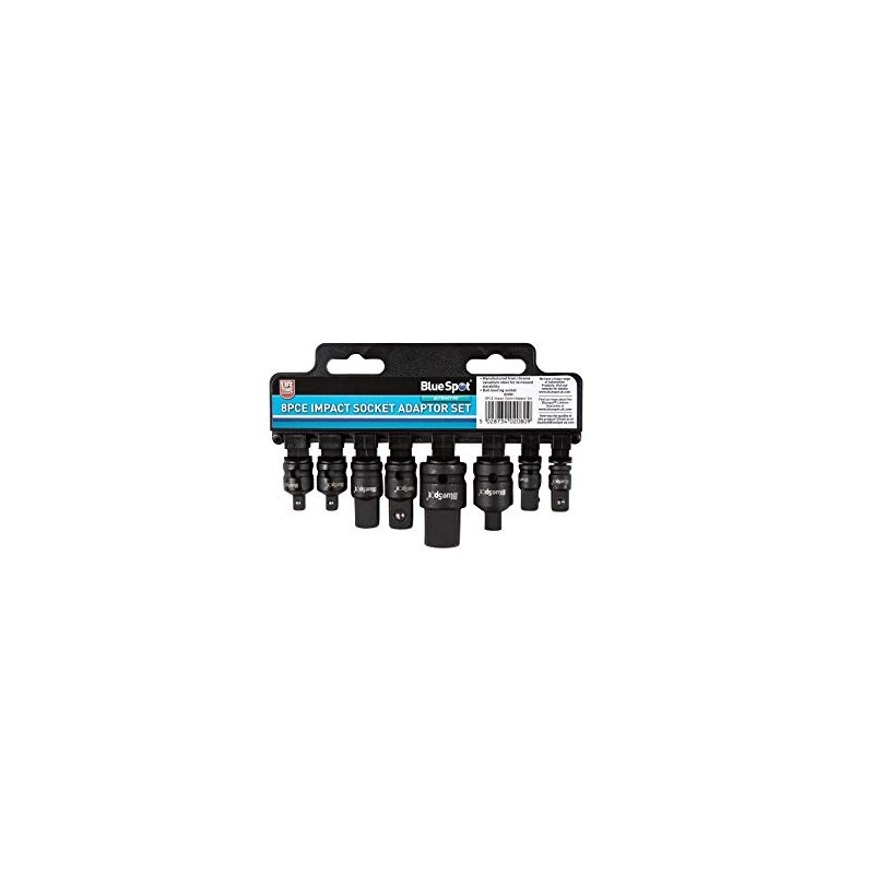 Blue Spot Tools 02080 8pce Impact Socket Adaptor Set