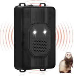 TEOV Ultrasonic Marten Deterrent with LED Flash Light, Area of Application Approx. 40-50 m², Flexible Power Supply, for Engine Compartment, Home, Garden or Attic