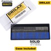 Drilax 1mm 2mm 3mm Diamond Drill Bits for Glass, Stone,