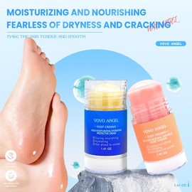 Two for one | VOVO ANGEL Anti-Crack Foot Cream, Cracked Heel Repair Stick | Dead Skin Remover for Dry Feet, Intensive Hydration & Nourishing Treatment for Extreme Cracked Feet Hydrating Hand Balm Hydrating Lotion