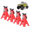 4PCS Mini Jack Stand Adjustable Aluminum Alloy Scale Jack Stand