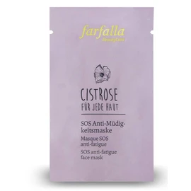 farfalla Cistrose Anti-Fatigue Mask, 10 x 7 ml, Instant Refreshment, Moisture & Elasticity, Radiant Complexion, 100% Certified Natural Cosmetics