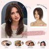 Clip in Hair Topper for Women Real Human Hair,S-noilite 360°