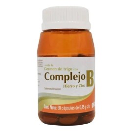 Complejo B Con Hierro Y Zinc C/90 Caps Gelcaps