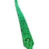 Question Marks Green Necktie