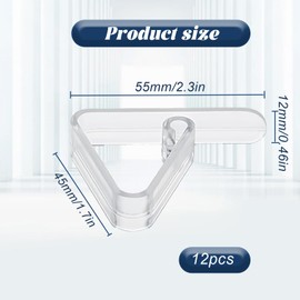 hioseyre 16Piece Plastic Table Cloth Clips for Outside Table, Transparent Picnic Tablecloth Clips, Tablecloth Clips for Outdoor Tables,Table Cloth Clips Fits To 0.4"-1.2" Thick Tables