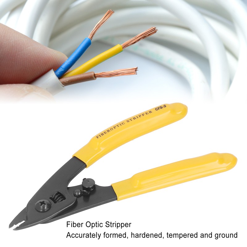 Fiber Optic Stripper 3 Port Hole 250μm Coating Stripping Power