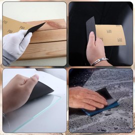 LEONTOOL 25 PCS Sand Paper Sandpaper Sheets 80 to 320 Assorted Grit Sanding Paper 9 x 11 Inch Wet Dry Sandpaper for Wood Furniture Finishing, Metal Sanding and Automotive Polishing, with Gloves