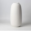 Portsea Lines Clay Vase in White - Toughened Ceramic Vase