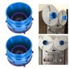 1 Pair NAB Hub Adapters Polished Aluminum Alloy Universal Loading