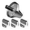 4 Pcs Whirlpool Stove Knobs Replacement W11517334