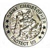 Metal Enamel Pin Badge Brooch Saint St. Christopher Safe Travel