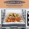 E-far 4-Tier Cooling Rack, 15”x10.1" Stainless Steel Stackable Wire Cooling