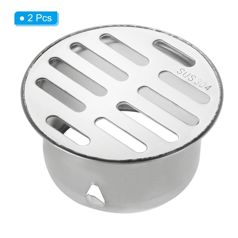 PATIKIL Gutter Guard, 2 Pack 304 Stainless Steel Downspout Strainer,