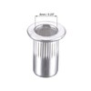 uxcell M4 Rivet Nuts Aluminium Alloy Knurled Flat Head Threaded