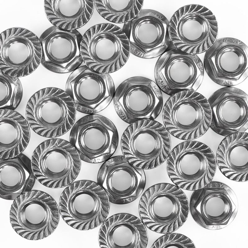 Topnorm24 - Flange Nut with Locking Toothing DIN 6923 Stainless