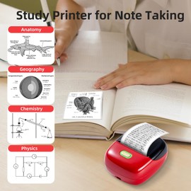 ORGSTA S002 Sticker Printer - Mini Printer Portable Thermal Sticker Maker, Bluetooth Print Pod Inkless Label Maker for Photos, Journal, Receipts, DIY Creation
