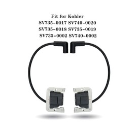 2 Pcs Ignition Coil 32-707-01-s Compatible with Kohler SV735-0017 SV740-0020 SV735-0018 SV735-0019 SV735-0002 SV740-0002 Lawn and Garden Equipment Engines Replace 25-707-03-s 3270701