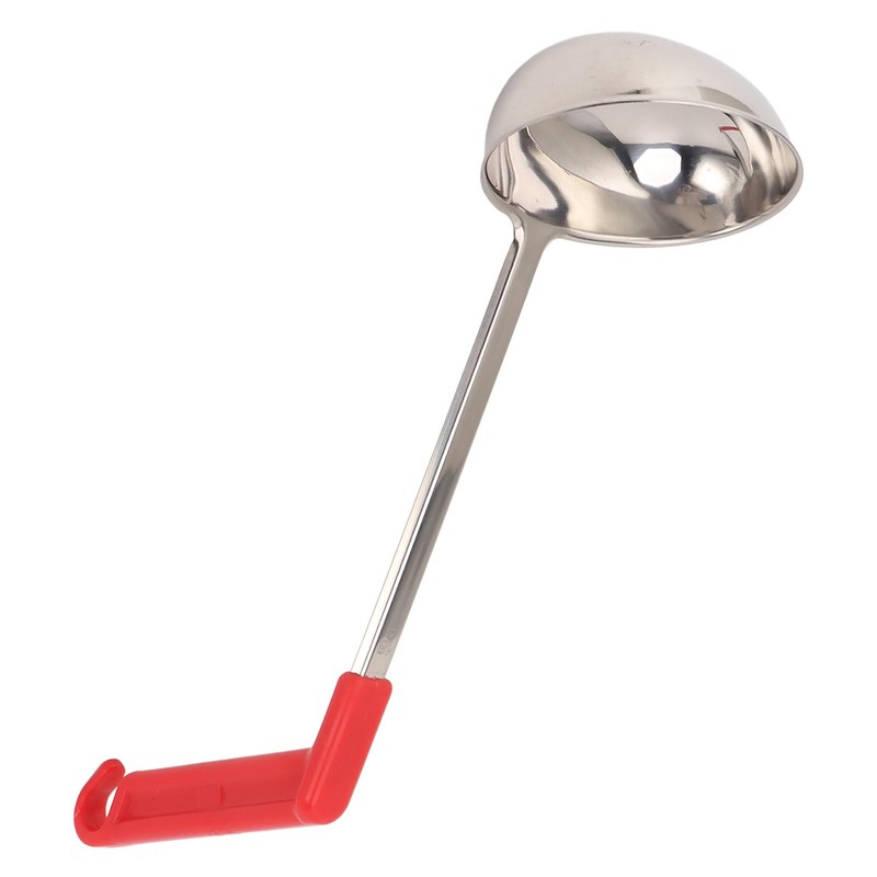 Soup Ladle Stainless Steel Anti Scald Multifunctional Curved Handle Kitchen