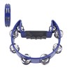 Musical Tambourine Plastic Stainless Steel Clear Crisp Sound Lightweight Percussion