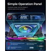 AICHESON Gaming Laptop Cooling Pad with Full RGB Lights, Powerful