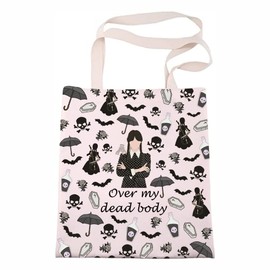 TV show Inspired Makeup Bag TV show Addams Movie Merch Cosmetic Bag Morticia Fans Gift Over my dead body Makeup Bag (dead body tote ca)