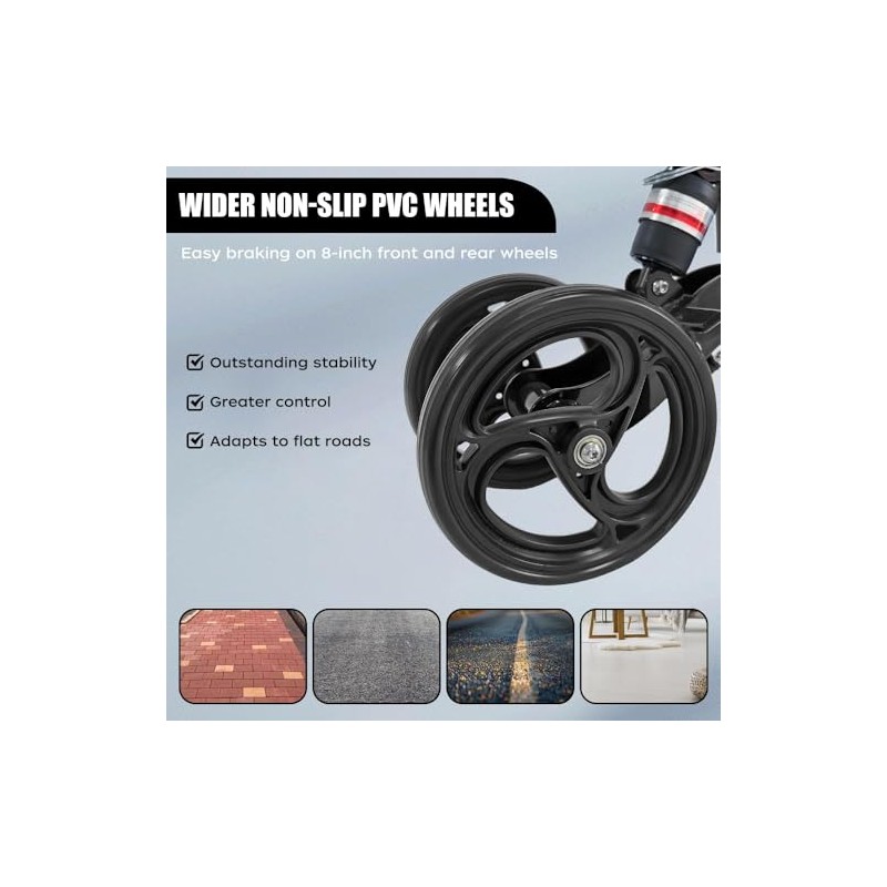 LCJ Adult Knee Scooter for Foot Surgery - Off Road