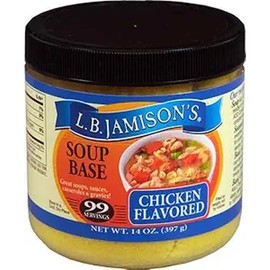 L.B. Jamison's Chicken Flavored Soup Base, 2-Pack 14 oz. Jars
