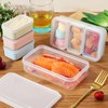 SiliFine 6 Set Snack Containers with 3 Removable Compartments Reusable