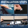 INFINAUTO Dash Cover Interior Sunshield Dashboard Carpet Mat with Sticker