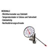 Milchthermometer, ideal für Milchkäse, Joghurt, Kaffee, mit Sonde (165 mm