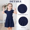 TATAKERI Toddler Baby Girls Dress Solid Little Girl Summer Dress
