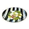 MacKenzie-Childs MacKenzie Childs Thistle & Bee Courtly Stripe 8.25" Trillium