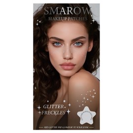 Glitter Freckles, All-in-One Glitter Kit (10count Including 7designs 5 Colors) for Body and Face Sparkle Fake Freckles Festival Outfits for Women Ren Faire Rave Sports Concert Party