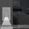 SOZULAMP Illuminated Light Switch, Single Pole Decorator Wall Light Switches