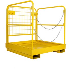 KUAFU 36x36 Forklift Safety Cage Heavy Duty Steel Forklift Man Basket 1200 LBS Foldable Forklift Work Platform