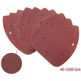 10pcs Mouse Sander Pads Sanding Sheets 1000 Grits 5 Holes Detail Sander Hook and Loop