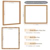 Volakk Floating Frames 16x20 Walnut Shadow Box Frame For Pressed