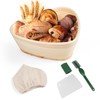 Bread Proofing Basket,25cm/10in Heart Shaped Rattan Sourdough Proving Basket Baking