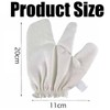 2PCS Garshana Gloves Raw Silk, Exfoliating Gloves for Massage and