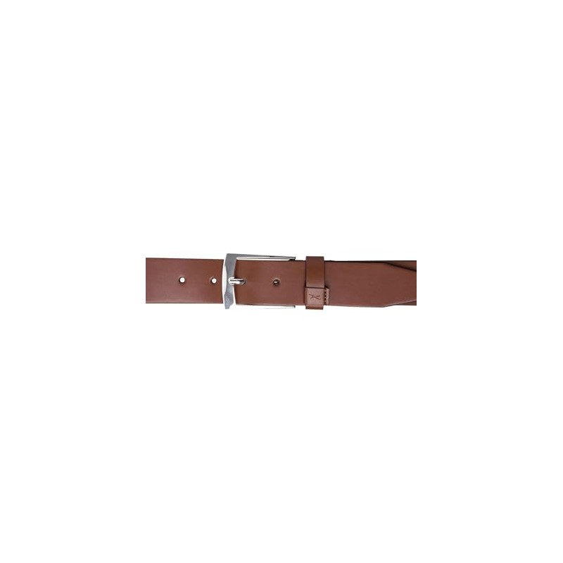 BRAX Men's Full Cowhide Leather Plain Classic Sporty Belt, Cognac,