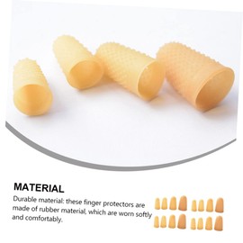 Healvian 25pcs Anti-skid Cots Protective for Counting Writing and Sorting Comfortable Non- Finger Caps Easy to Clean and Reusable