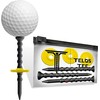 YATTA Golf Telos Premium Golf Tees, Adjustable & Durable Golf Tees, Tee Off with Greater Consistency and Shoot Better Scores