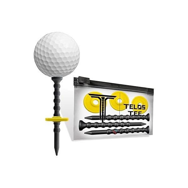 YATTA Golf Telos Premium Golf Tees, Adjustable & Durable Golf